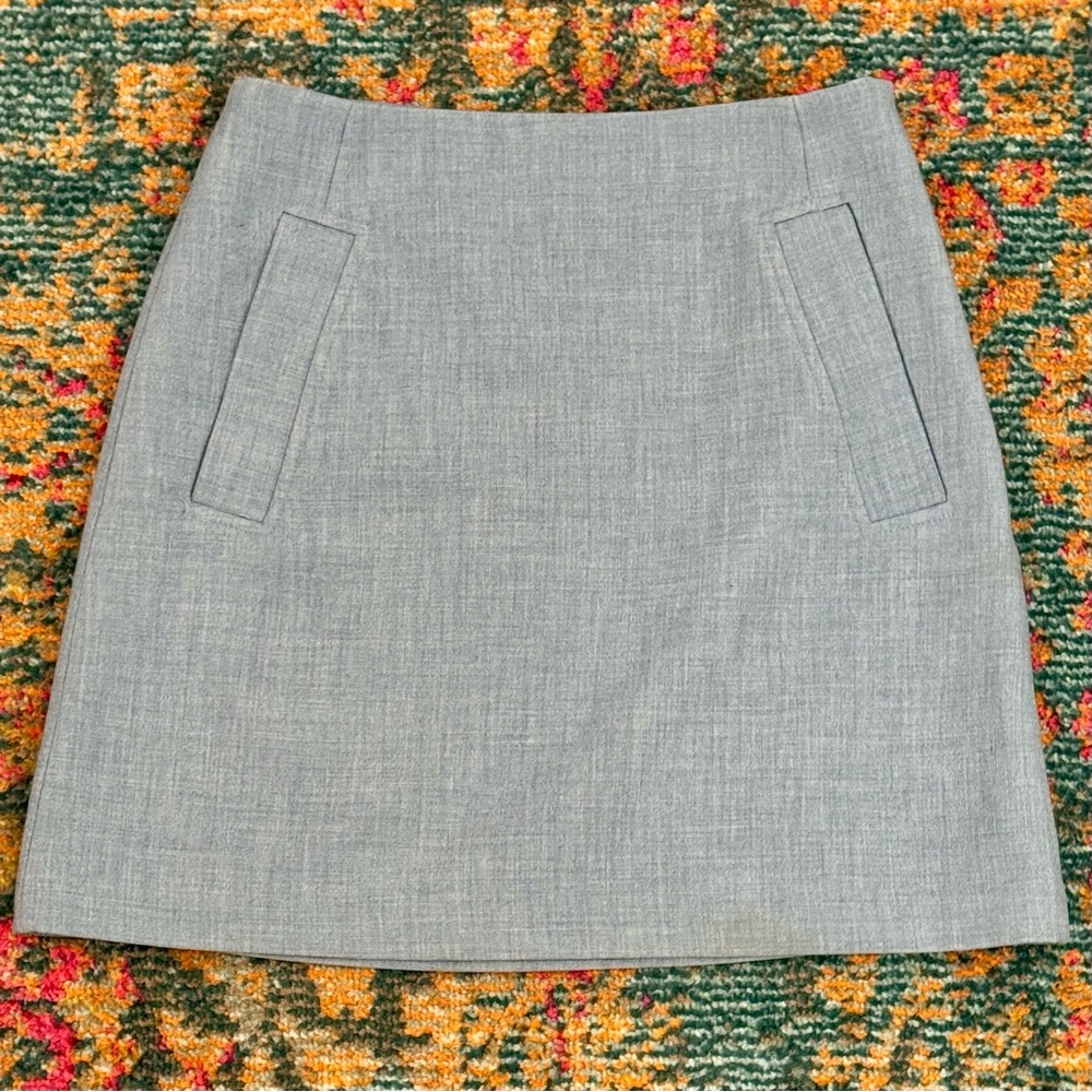 Mixxo French Blue A-Line Skirt With Side Pockets | Size 28